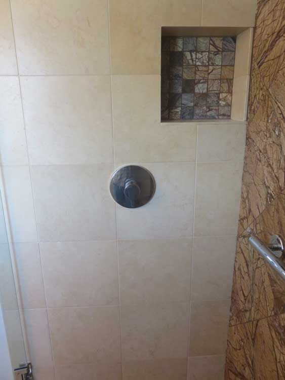Marin County bathroom by Miconi Marble & Tile — bathtub tile surround (project 17)