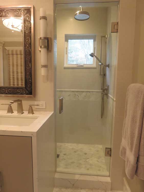 Marin County bathroom by Miconi Marble & Tile — bathtub tile surround (project 37)
