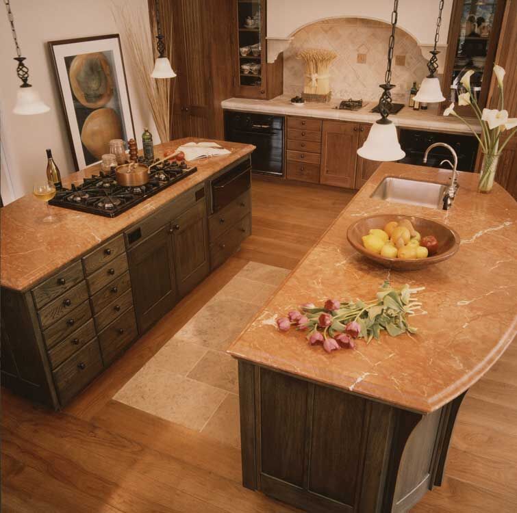 Granite countertop installation in a Marin County kitchen by Miconi